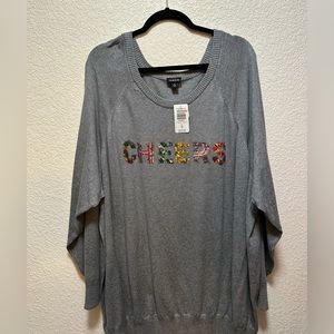 Torrid holiday “cheers” sweater NWT size 5